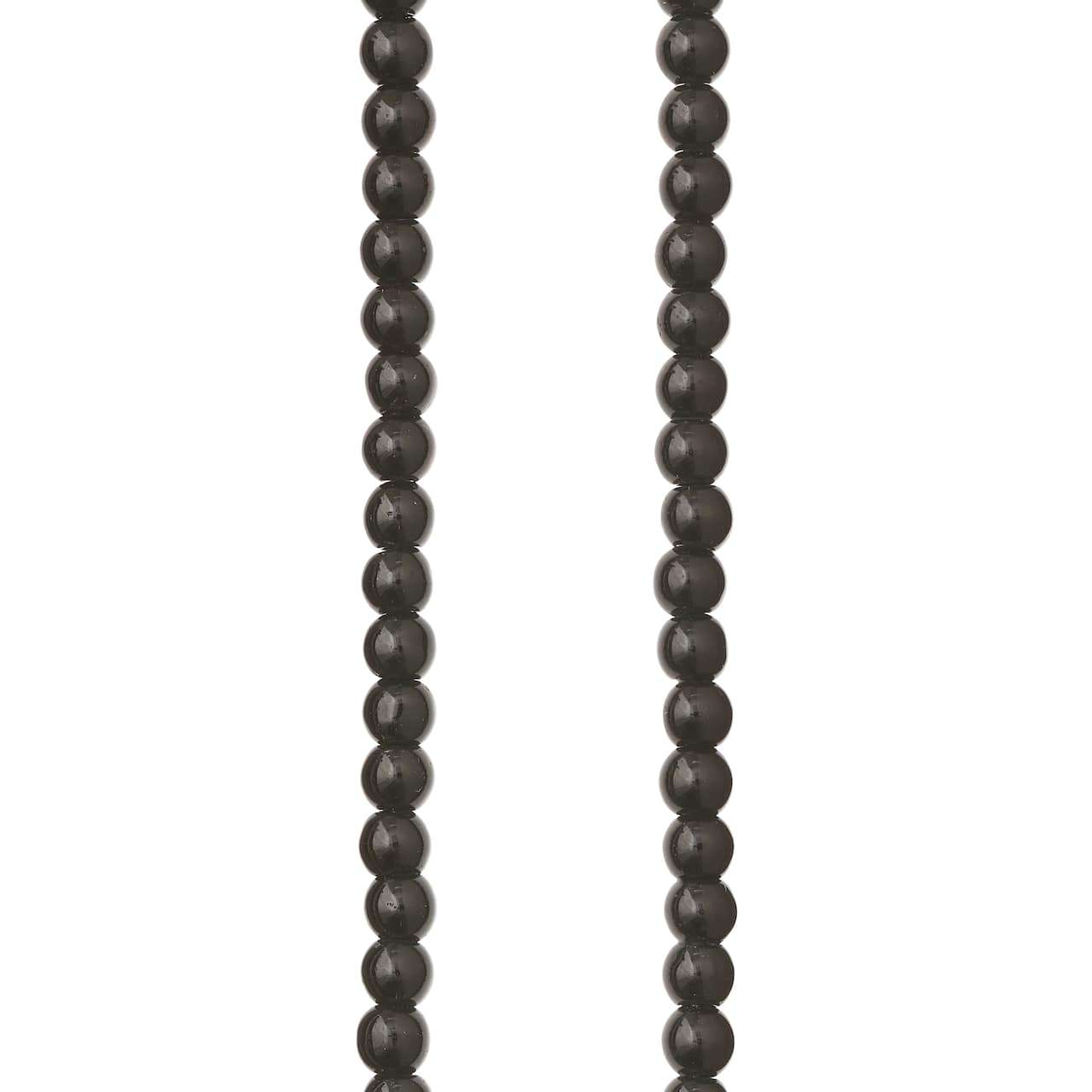 Round Black Jasper Beads, 4mm by Bead Landing™